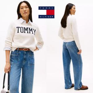 타미힐피거 XW04953-AE3 여자 인타르시아 타미로고 맨투맨 티셔츠 니트 스웨터