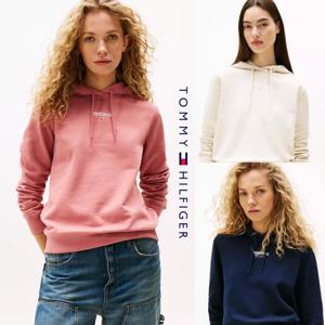타미힐피거 TOMMY HILFIGER DW20943-TI0 여자 로고 맨투맨 후드 티셔츠