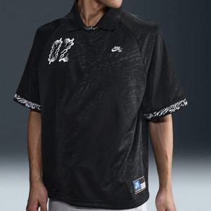 나이키반팔티 SQJ HJ2966-010 SB 드라이 핏 자카드 스케이트보딩 저지