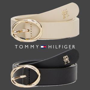 타미힐피거 TOMMY HILFIGER AW17251-AA8 여자 Oval 버클 가죽 벨트