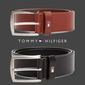 타미힐피거 TOMMY HILFIGER AM08360-257 남자 플래그 로고 가죽 벨트
