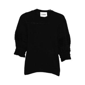 25 FW 질샌더 플리츠 소매 탑 J02NF0011J41422 TP440764028