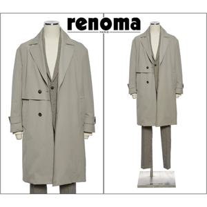 [레노마캐주얼]F/W가을/봄/초겨울까지 입는 트렌치코트 세미오버핏 베이지컬러 EK3653