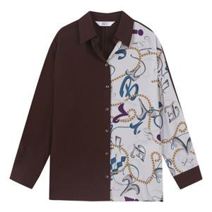 [베스띠벨리]언발프린팅오픈카라셔츠 BJBAI2420BR_DG