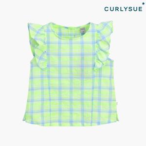 [컬리수]아동 그린체크 블라우스 CPM2GABL01
