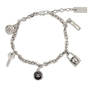 마크제이콥스 버튼 참 체인 링크 팔찌 2R4JBR001J41 047 SILVER