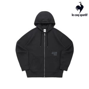 [르꼬끄] 유니 쿠션지 에센셜 루즈 후드집업 QQ323LFT95_BLK