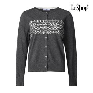 르샵  패턴 짜임 버튼 니트 가디건 (BP9KC015A)