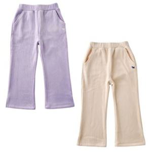 [블루독8-키즈] 택1 라벤더 벨로아벨바텀팬츠 기모 여아 트레이닝 골덴 바지 두돌선물 초등학생 25C7541551