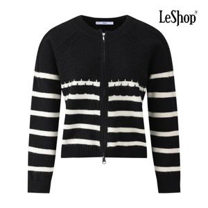 르샵  투웨이 지퍼 라인 짜임 니트 가디건 (BPAKC002A)