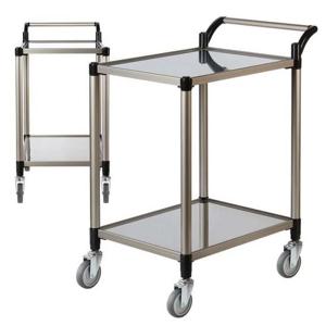 스텐레스 2단 중 회색바퀴 주방웨건 병원 홀서빙카트 웨건 서빙카 트롤리 써빙카트 써빙카 주방카트 주방웨건 주방트롤리 이동식카트 다용도카트 웨곤