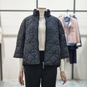 [더아이잗]퀼팅9부 하이넥 구스다운점퍼 IPAM2PD721