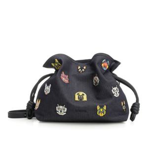 로에베 플라멩코 자수 패치 드로우스트링 클러치 A411FC1XDB 51