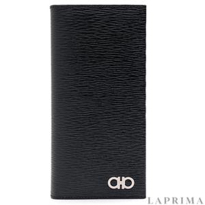 [FERRAGAMO] 페라가모 리바이벌 간치니 장지갑 66-A069 NERO+ROSSO 686018