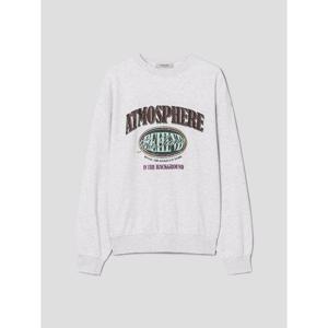 (355Y41LY22) [에잇세컨즈] 기모 그래픽 스웨트 셔츠  라이트 그레이