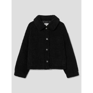 (355Y3VLY15) [에잇세컨즈] 시어링 칼라넥 숏 코트  블랙