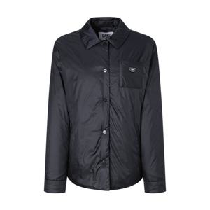 닥스 골프 여성 25FW PREMIUM 블랙 초경량 패딩 셔츠형 점퍼 DNJU5D711BK