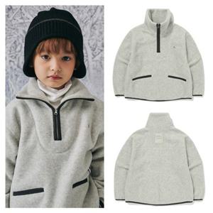 빈[BEEN]HP 아동 그레이 폴라폴리스 하프 집업 티셔츠BZ71TS01GYPG