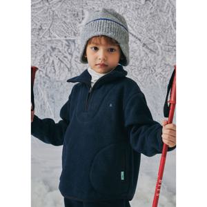 [빈]네이비 폴라폴리스 하프 집업 티셔츠BZ71TS02NVL