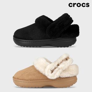 크록스 클래식 언퍼게터블 스웨이드 클로그 어그 겨울 방한 털슬리퍼 212106 2종 택일