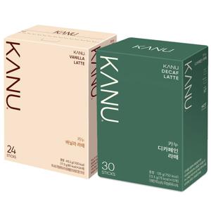맥심 카누 바닐라라떼24T+디카페인라떼30T