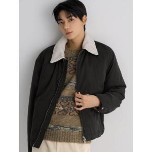 (425Y38LYGH) [에잇세컨즈] 퍼칼라 봄버  카키