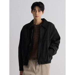 (425Y39LP34) [에잇세컨즈] 데님 칼라 집업 패딩  애쉬