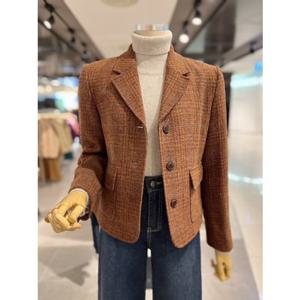 ab.fz 울100 체크 엘보패치 세미크롭 자켓 (ABXZ4QJ06J) US