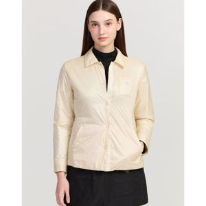 닥스 골프 여성 25FW PREMIUM 크림 초경량 패딩 셔츠형 점퍼 DNJU5D711CR