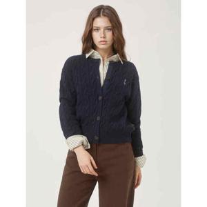 [후아유]Steve Bokashi Cable Cardigan WHCKF4T23F