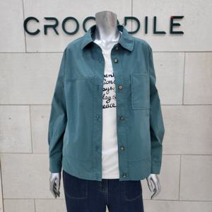 [크로커다일레이디]뒤밑단셔링 셔츠형재킷CLEFJK101-TL_BP