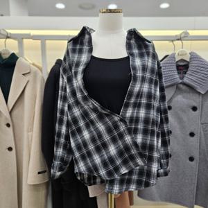 [숲]나시셋업 체크 카라셔츠 SBATX301A_IC