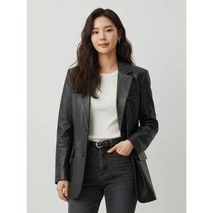 [꼼빠니아][꼼빠니아]레더 자켓-CW24JE7101543C