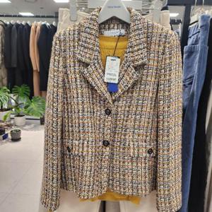 올리비아하슬러 HC42 메탈릭 트위드자켓 OHES-JK202-YE90