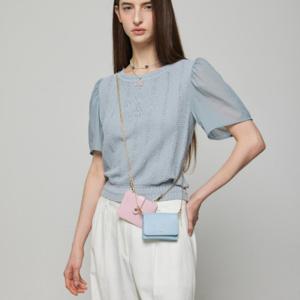 [듀엘]퍼프 슬리브 니트 블라우스 D252MSC046