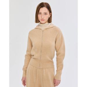 질스튜어트 뉴욕 여성 25SS 시즌오프 베이지 비즈 울캐시미어혼방 후드가디건 JSSW5A110I2