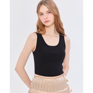 질스튜어트 뉴욕 여성 25SS 백화점BEST블랙 단색 민소매니트 JSSW5B832BK