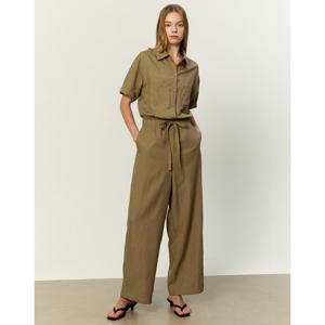 아떼 바네사브루노 여성 25SS 카키 단색 점프수트 VLDR5B223K2