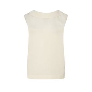 질스튜어트 뉴욕 여성 25FW 일본 수입소재 크림 단색 백리본 민소매 나시 블라우스 JSBL5C600CR