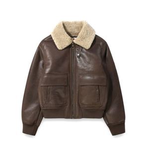 [지프]남여공용 아웃포켓 카라넥 무스탕 점퍼 (JQ4JPU501)