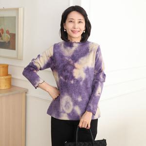 [쉬즈마담]T57434 포근한 그라데션 프릴목티 50대 엄마옷