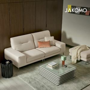 [자코모][신규런칭]누보 3인 데이위브 패브릭 소파+스툴+쿠션1개