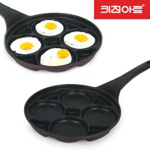 키친아트 금상첨화 4구 멀티 에그팬 27cm