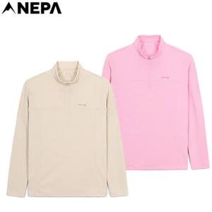 [네파](7L25404) 여성 봄여름 웨이브 긴팔 하프 집업티셔츠(UV차단)