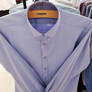 [레노마셔츠]일반핏/구김 적은/스판/노-포켓/카라.소매 안 배색