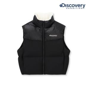 [디스커버리] 24F/W 여성 올리브 크롭 다운 패딩 베스트 DWDV91046-BKS