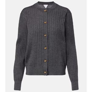 Bottega Veneta Knot 리브 니트 울 카디건 P01057275