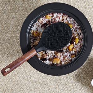 루노아 우드 핸들 실리콘 밥 주걱 조리도구 볶음 요리 이지실리