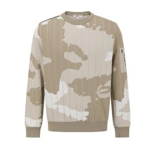 마스터바니에디션] 남성 시즌패턴 우븐믹스 라운드 풀오버(411E3SR203)