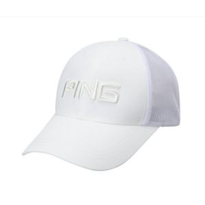 [핑]남성 베이직 매쉬 6쪽 볼캡 111E2CP001_WH_IC